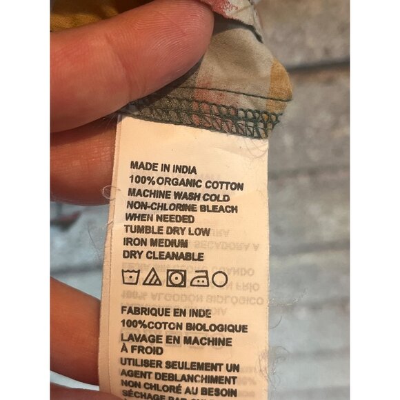 Prana PeacePath Abstract Woven Camp Shirt Mens Organic Cotton Button-Up Shirt Wi - Picture 8 of 11